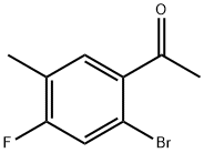 1-(2-bromo-4-fluoro-5-methylphenyl)ethanone,1378879-43-6,结构式