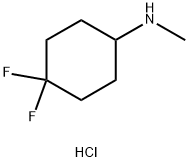 4,4-difluoro-N-methylcyclohexan-1-amine hydrochloride Structure