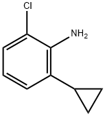 3-(Cyclopropyl)-2-(amino)chlorobenzene Struktur