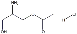 2-amino-3-hydroxypropyl acetate hydrochloride Structure