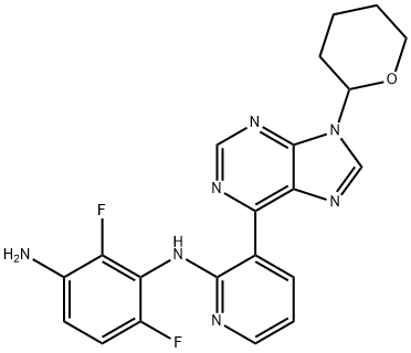 1380228-73-8 2,6-Difluoro-N1-(3-(9-(tetrahydro-2H-pyran-2-yl)-9H-purin-6-yl)pyridin-2-yl)benzene-1,3-diamine