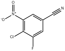 4-CHLORO-3-FLUORO-5-NITROBENZONITRILE,1380921-45-8,结构式