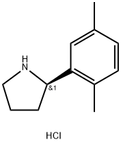 (2R)-2-(2,5-DIMETHYLPHENYL)PYRROLIDINE HYDROCHLORIDE Structure