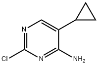 2-Chloro-4-amino-5-(cyclopropyl)pyrimidine Struktur