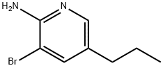 2-Amino-3-bromo-5-(n-propyl)pyridine Structure