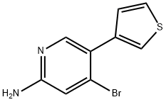 4-Bromo-2-amino-5-(3-thienyl)pyridine Structure