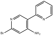 2-Bromo-4-amino-5-(2-pyridyl)pyridine 结构式