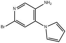 2-Bromo-5-amino-4-(1H-pyrrol-1-yl)pyridine Structure