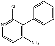 2-CHLORO-4-AMINO-3-PHENYLPYRIDINE 化学構造式