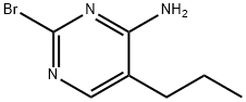 2-Bromo-4-amino-5-(n-propyl)pyrimidine 结构式