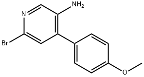 2-Bromo-5-amino-4-(4-methoxyphenyl)pyridine Structure