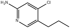 2-Amino-4-chloro-5-(n-propyl)pyridine Structure