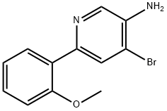 4-Bromo-3-amino-6-(2-methoxyphenyl)pyridine Structure