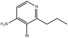 3-BROMO-2-PROPYLPYRIDIN-4-AMINE 化学構造式