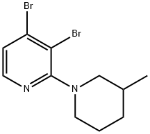 3,4-Dibromo-2-(3-methylpiperidin-1-yl)pyridine|