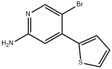 5-Bromo-2-amino-4-(2-thienyl)pyridine Structure