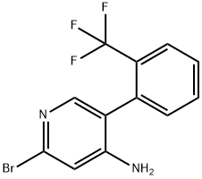2-Bromo-4-amino-5-(2-trifluoromethylphenyl)pyridine Struktur
