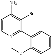 3-BROMO-2-(2-METHOXYPHENYL)PYRIDIN-4-AMINE Structure