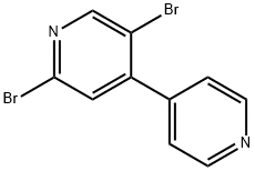 2,5-Dibromo-4-(4-pyridyl)pyridine Struktur