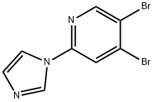 3,4-Dibromo-6-(imidazol-1-yl)pyridine,1381942-40-0,结构式