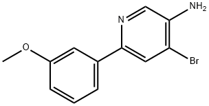 4-Bromo-3-amino-6-(3-methoxyphenyl)pyridine Struktur