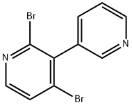 2,4-Dibromo-3-(3-pyridyl)pyridine Structure