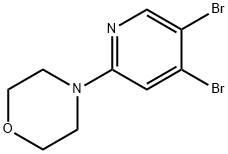 3,4-Dibromo-6-(morpholino)pyridine Structure
