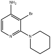 3-BROMO-2-(PIPERIDIN-1-YL)PYRIDIN-4-AMINE Structure