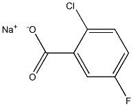 2-クロロ-5-フルオロ安息香酸ナトリウム 化学構造式