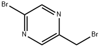 2-Bromo-5-(bromomethyl)pyrazine Struktur