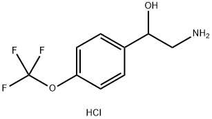2-amino-1-[4-(trifluoromethoxy)phenyl]ethan-1-ol hydrochloride Structure
