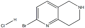 2-溴-5,6,7,8-四氢-1,6-萘啶盐酸盐, 1384265-53-5, 结构式