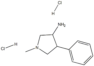 1-methyl-4-phenylpyrrolidin-3-amine dihydrochloride Structure