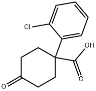 1-(2-CHLOROPHENYL)-4-OXOCYCLOHEXANECARBOXYLIC ACID 化学構造式