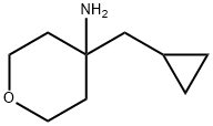 4-(シクロプロピルメチル)オキサン-4-アミン 化学構造式