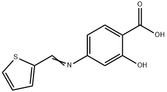 4-(2-THIENYLMETHYLENEAMINO)SALICYLIC ACID Struktur