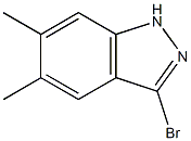 3-bromo-5,6-dimethyl-1H-indazole, 1388053-81-3, 结构式