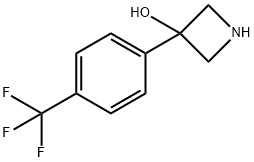 3-[4-(trifluoromethyl)phenyl]azetidin-3-ol 化学構造式