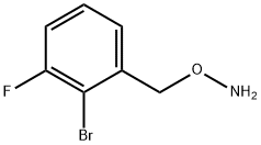 O-[(2-bromo-3-fluorophenyl)methyl]hydroxylamine Structure