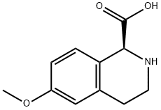 (1S)-6-methoxy-1,2,3,4-tetrahydroisoquinoline-1-carboxylic acid 结构式