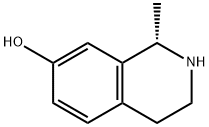 (1S)-1-methyl-1,2,3,4-tetrahydroisoquinolin-7-ol 化学構造式