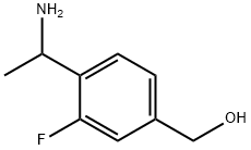 [4-(1-AMINOETHYL)-3-FLUOROPHENYL]METHANOL 化学構造式