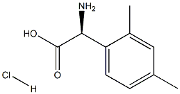 (2S)-2-AMINO-2-(2,4-DIMETHYLPHENYL)ACETIC ACID HCl, 1391458-97-1, 结构式