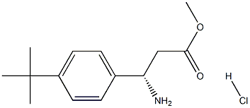 METHYL (3S)-3-AMINO-3-[4-(TERT-BUTYL)PHENYL]PROPANOATE HYDROCHLORIDE Struktur