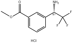 METHYL 3-((1S)-1-AMINO-2,2,2-TRIFLUOROETHYL)BENZOATE HYDROCHLORIDE Struktur