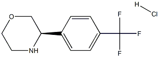 (3R)-3-[4-(TRIFLUOROMETHYL)PHENYL]MORPHOLINE HYDROCHLORIDE,1391483-52-5,结构式