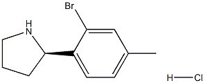 1391512-29-0 (2R)-2-(2-BROMO-4-METHYLPHENYL)PYRROLIDINE HYDROCHLORIDE