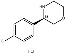 (3R)-3-(4-CHLOROPHENYL)MORPHOLINE HYDROCHLORIDE Structure