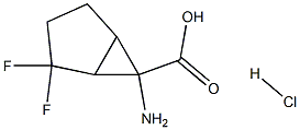 6-amino-2,2-difluorobicyclo[3.1.0]hexane-6-carboxylic acid hydrochloride Structure