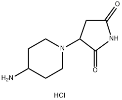 3-(4-氨基哌啶-1-基)吡咯烷-2,5-二酮二盐酸 结构式